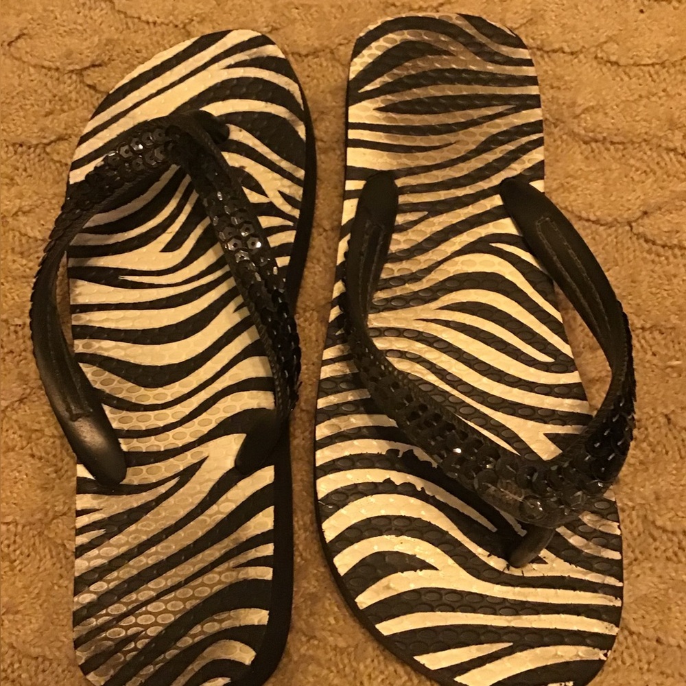 Stylish Zebra Print Sandals